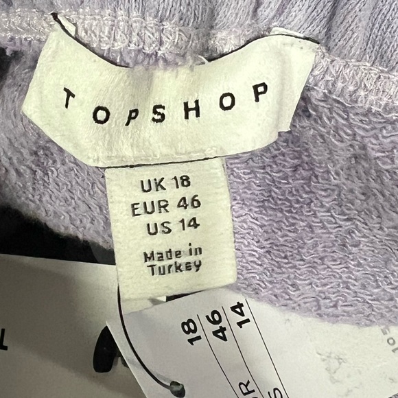 Topshop Lilac Flared Soft Jersey Trousers - Picture 7 of 11